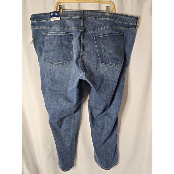 Old Navy women’s Mid-rise Power Slim Straight Jeans- Size 30-Plus Size- NWT - Picture 2 of 8